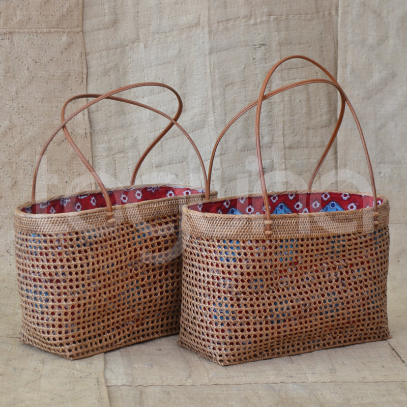 BASKET RATTAN W/CLOTH