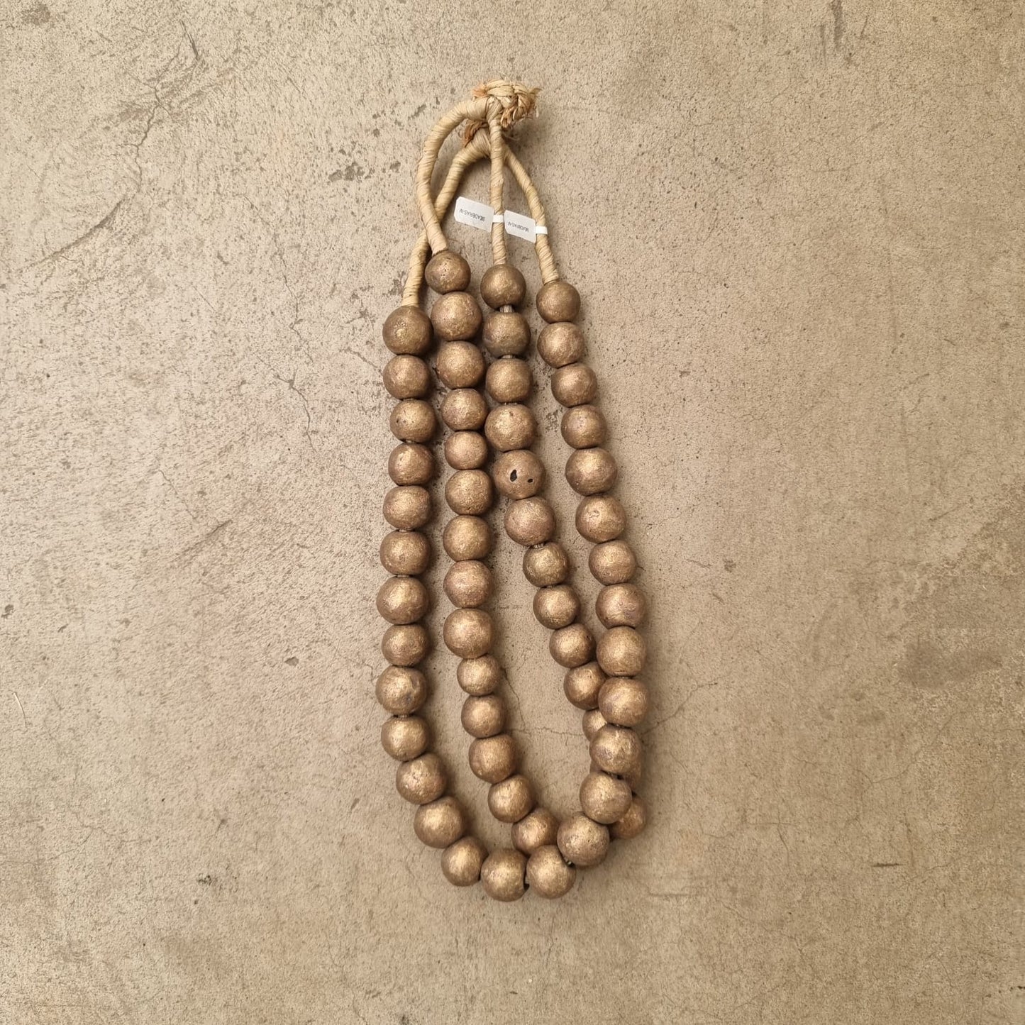 HAUSA BRASS BEAD (IVORY COAST) MED SLD