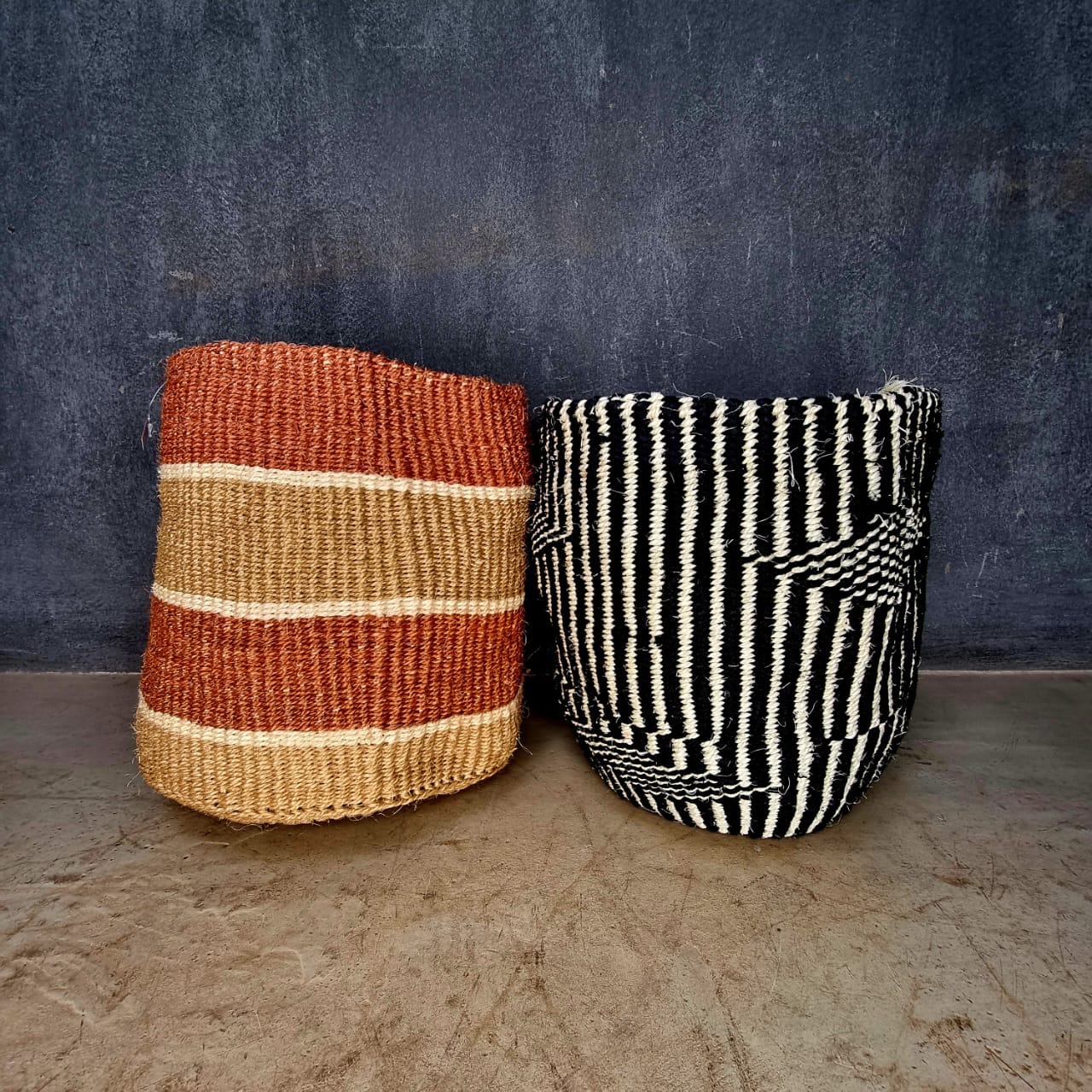 KIONDO BASKET (KENYA) PLANTER 30D 32H