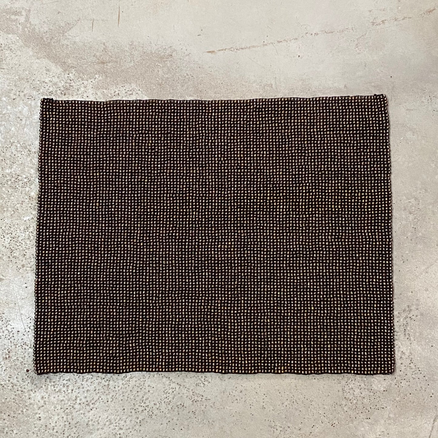 BEADED PLACEMAT (INDONESIA) RECT 44L 34W COPR