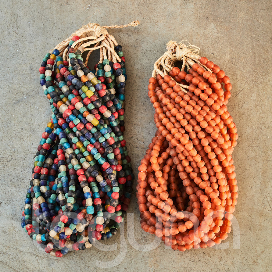 RECYCLED GLASS BEAD (GHANA) SML