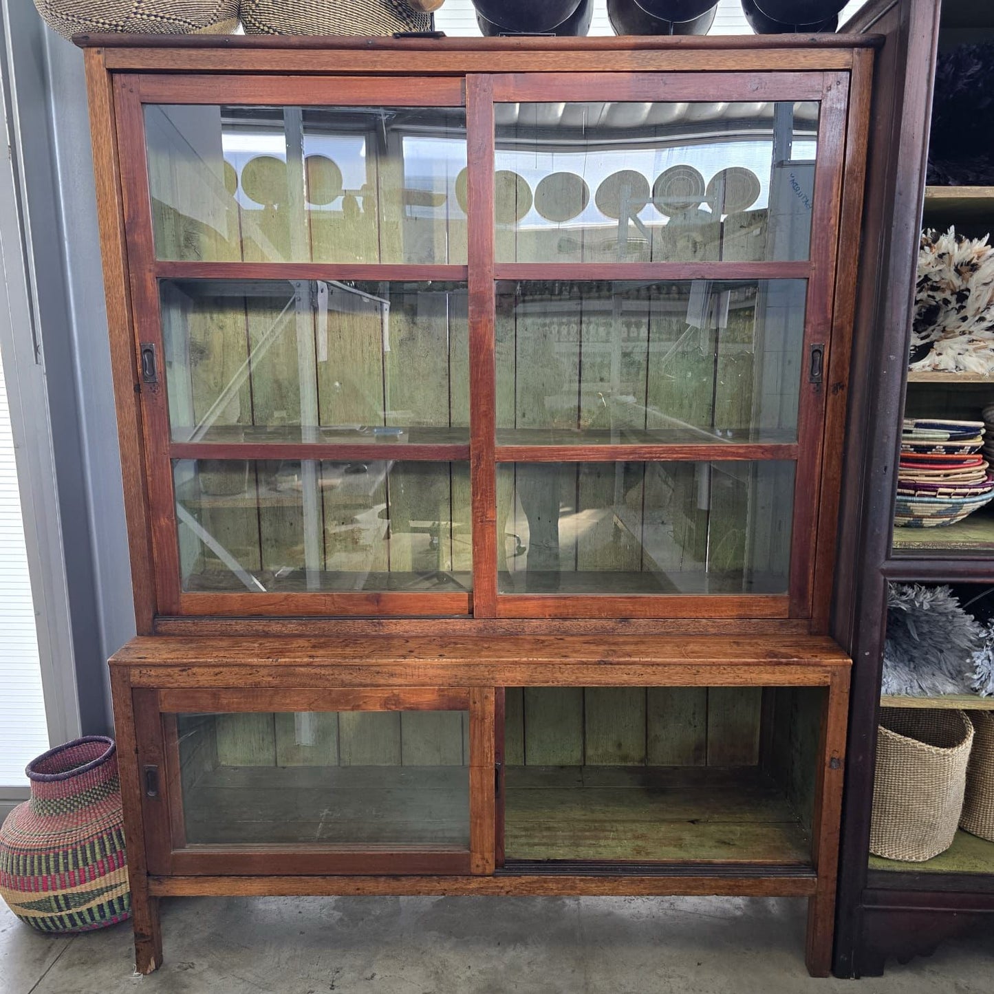 ANTIQUE CHINESE CUPBOARD (INDONESIA) 165L 50W 210H