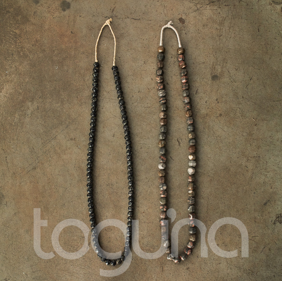 GRANITE STONE BEAD FACETED