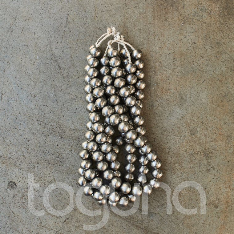 TUAREG SILVER BEAD ROUND/STR