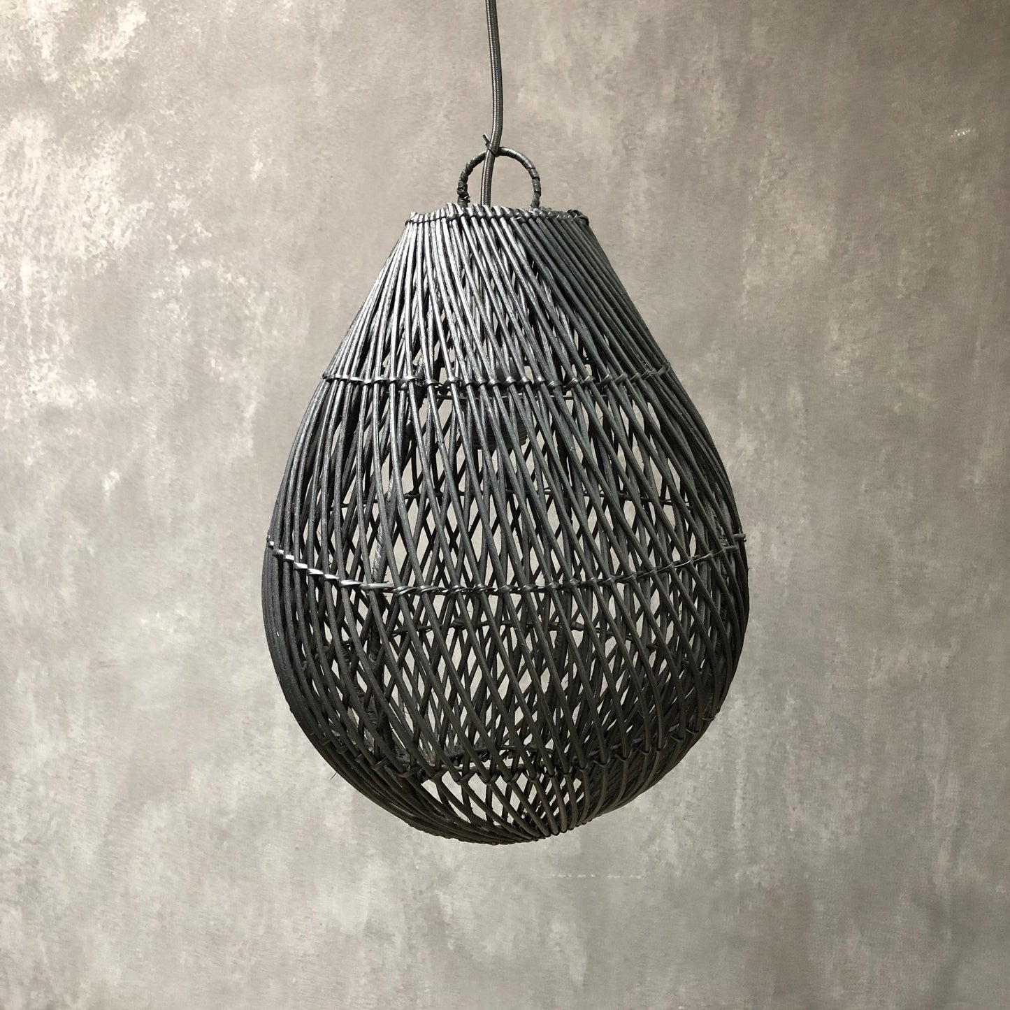 RATTAN LAMPSHADE (INDONESIA) DROP 35L 35W 45H NAT