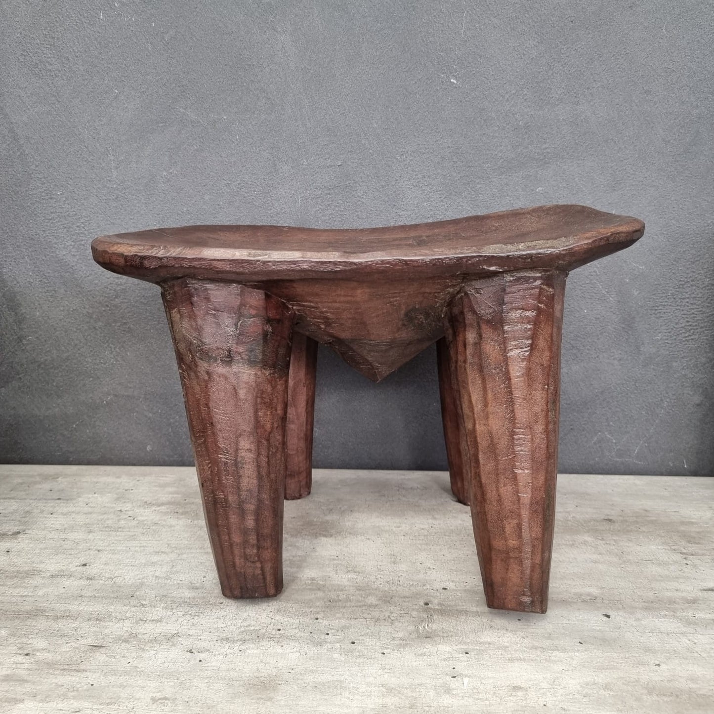 SENUFO STOOL/SIDE-TABLE (IVORY COAST) XS 42L 33W 28H