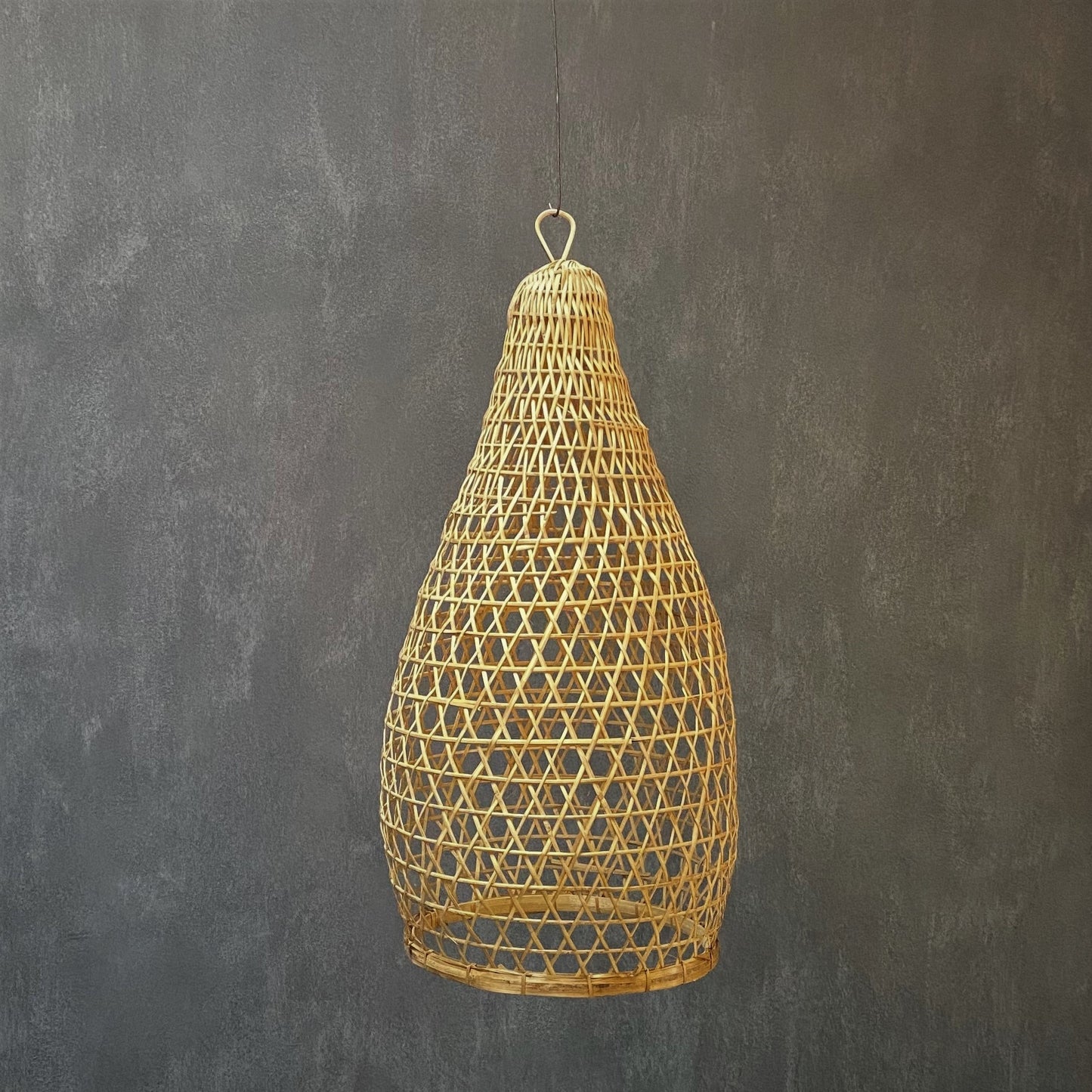 BAMBOO LAMPSHADE (INDONESIA) CONE 35L 35W 70H NAT