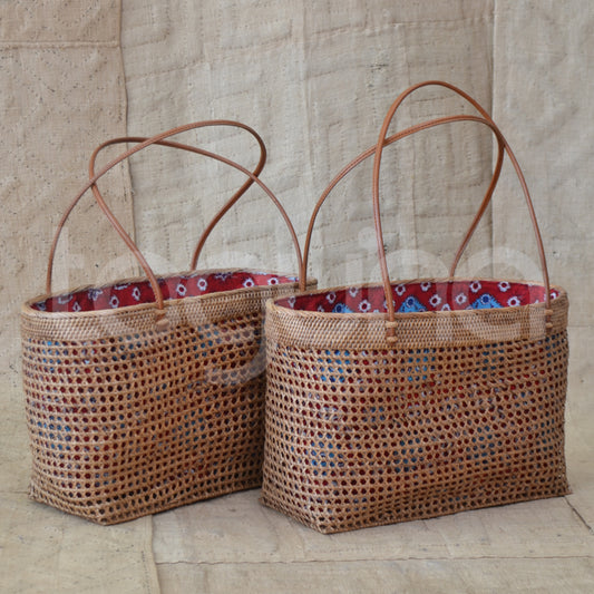 BASKET RATTAN W/CLOTH