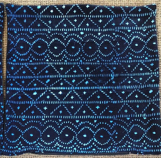 DOGON CLOTH CUSHION (MALI) 50L 50W INDIGO