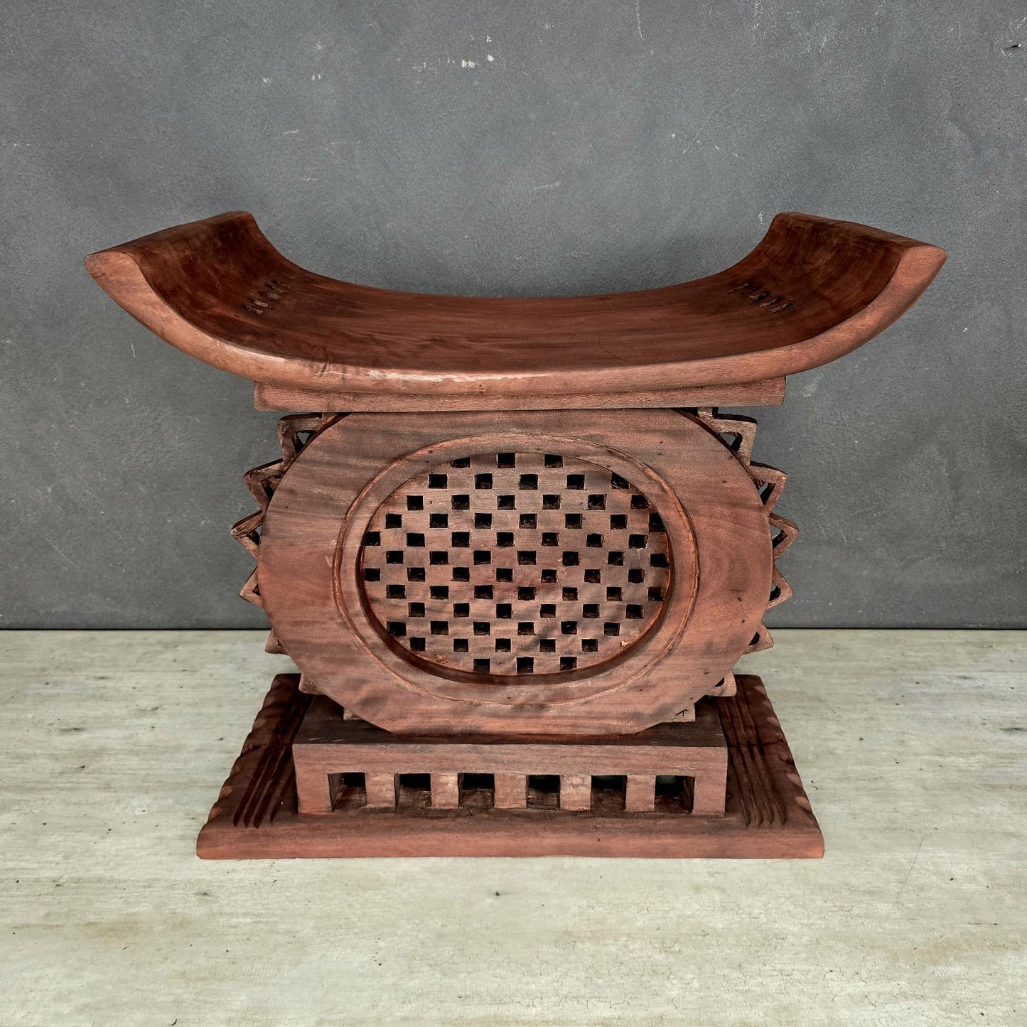 ASANTI STOOL (GHANA) XL 75L 38W 60H