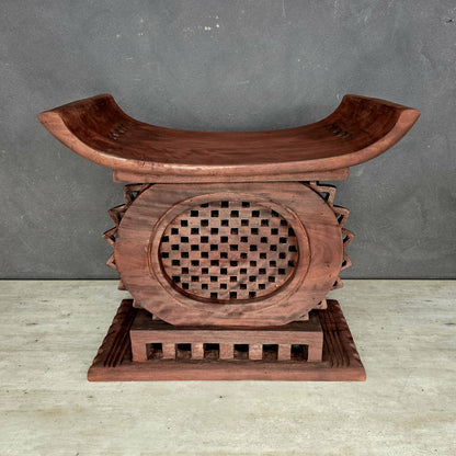 ASANTI STOOL (GHANA) XL 75L 38W 60H