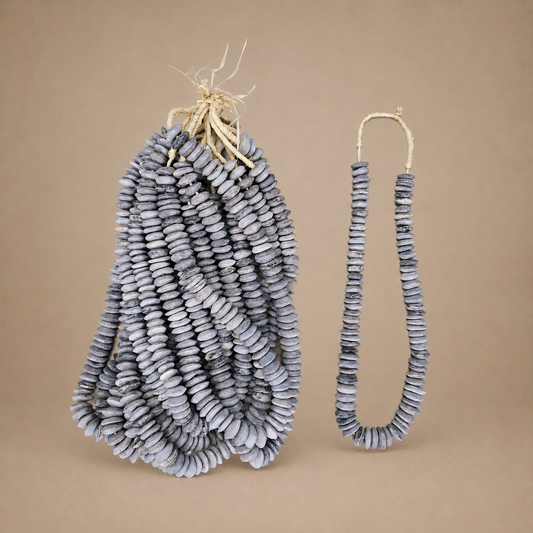BONE BEAD (KENYA) DSK GRY