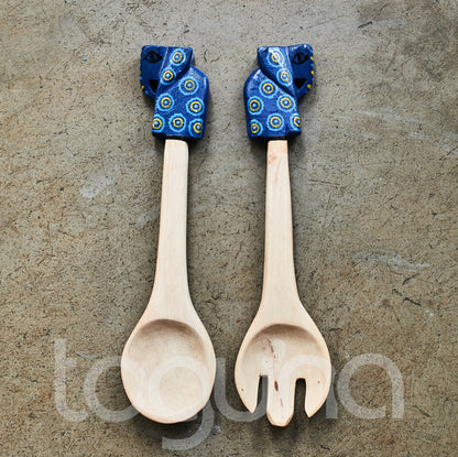 SALAD SERVER (ZIMBABWE) SET