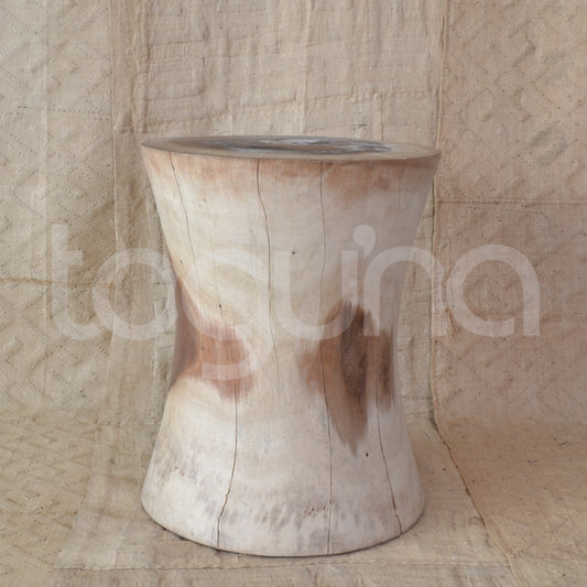 BALINESE SIDE-TABLE (INDONESIA) BOBBIN 45L 45W 55H NAT