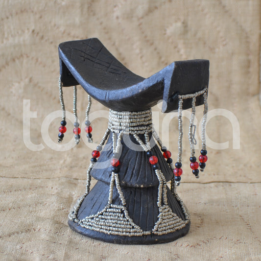 GURAGE HEADREST (ETHIOPIA) BEADED