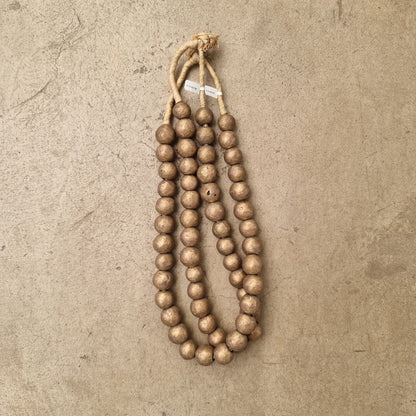 HAUSA BRASS BEAD (IVORY COAST) MED SLD