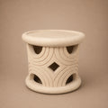 STOOL/SIDE-TABLE (CAMEROON) 45D 43H NATURAL