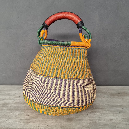 BOLGA SHOPPER BASKET (GHANA) HANDLE 45H 48L