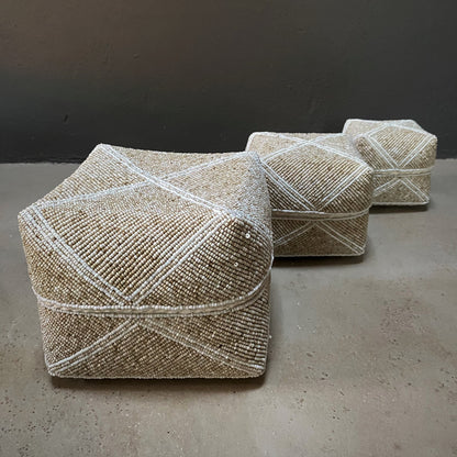 BEADED BOX (INDONESIA) SET 3 20L 20W 17H ASST