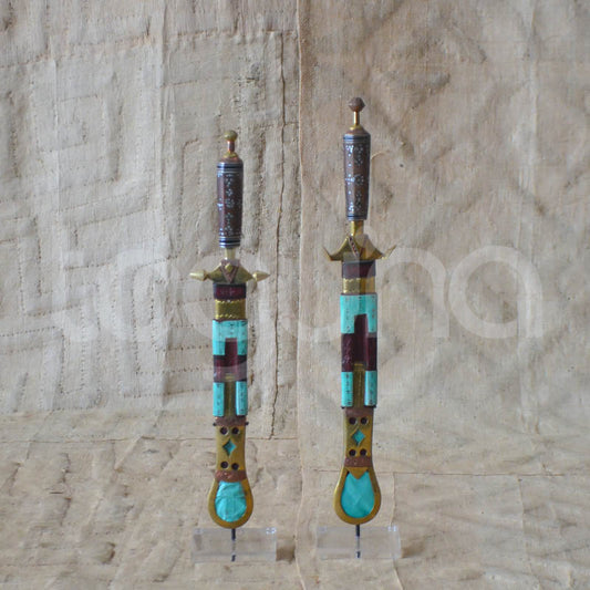 TUAREG NICKEL DAGGER (NIGER) 40H