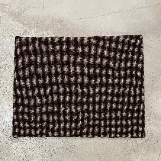 BEADED PLACEMAT (INDONESIA) RECT 44L 34W COPR