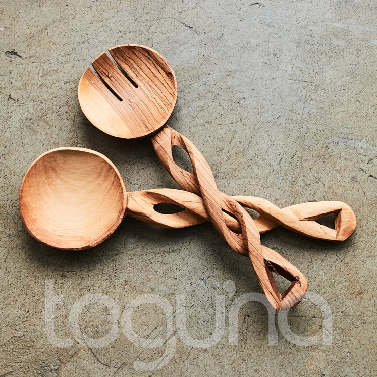 SALAD SERVERS (KENYA) 32L TWIST