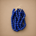 RECYCLED GLASS BEAD (GHANA) XL BLUE