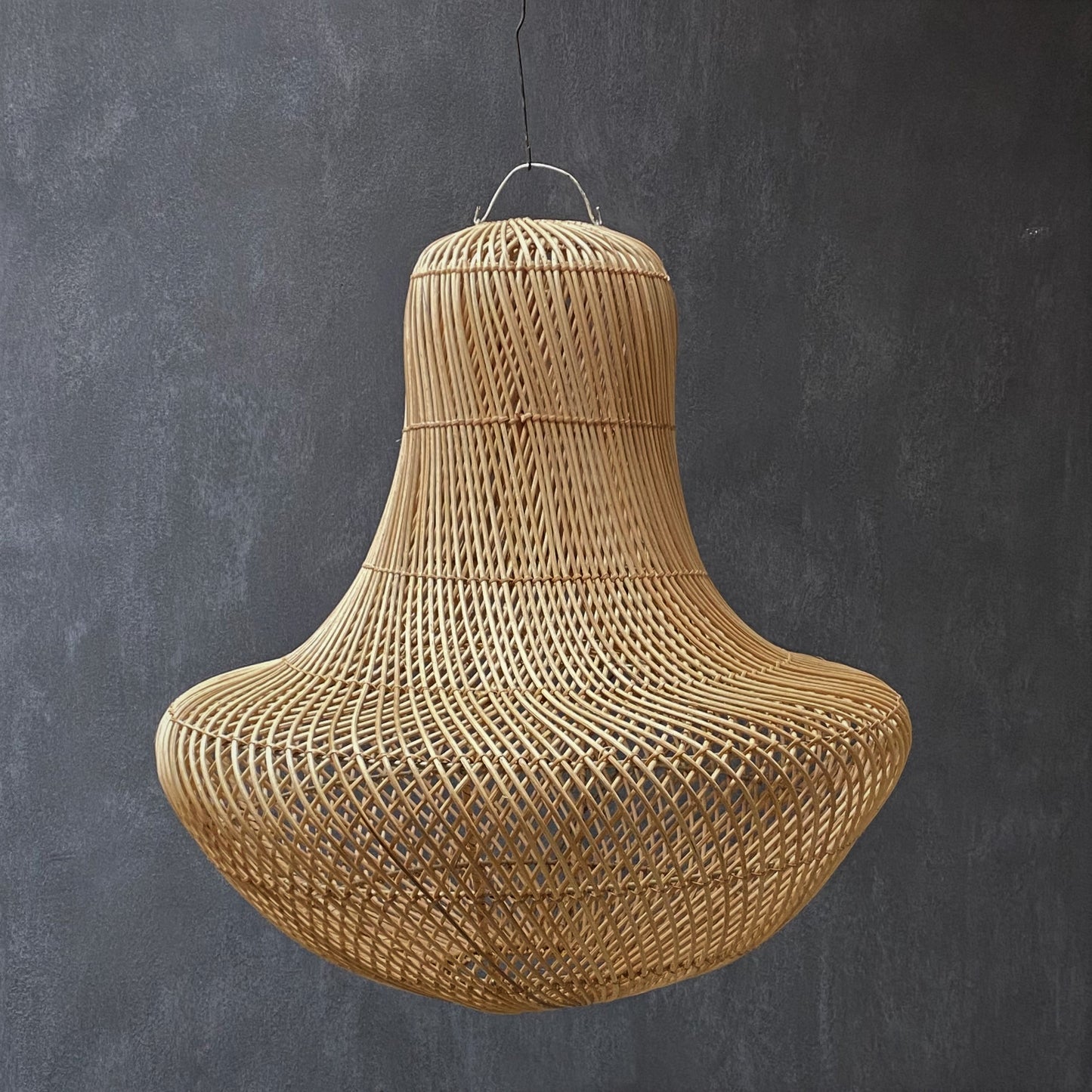 RATTAN LAMPSHADE (INDONESIA) MUSHROOM 60L 60W 65H NAT