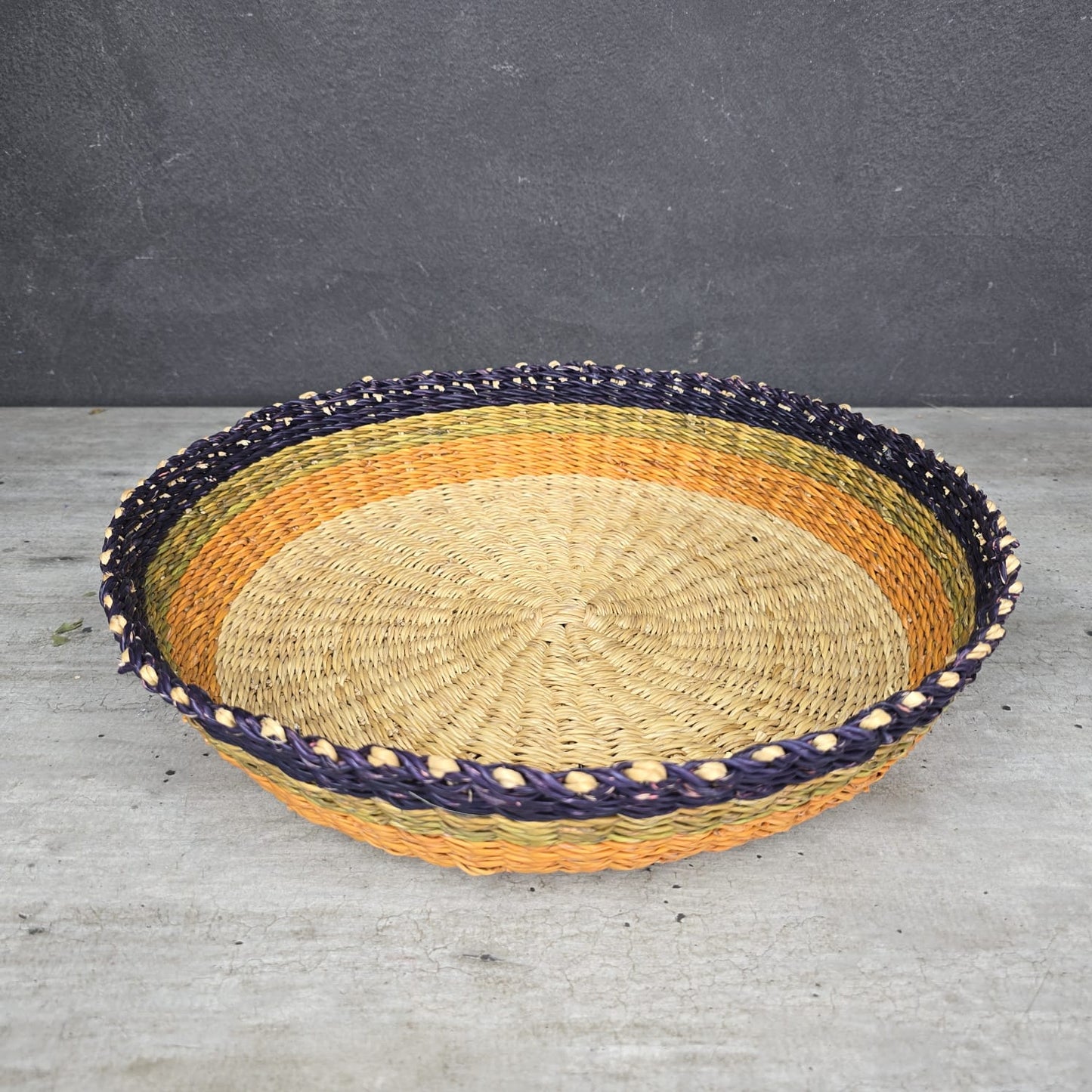 BOLGA BASKET (GHANA) TRAY 8H 35D