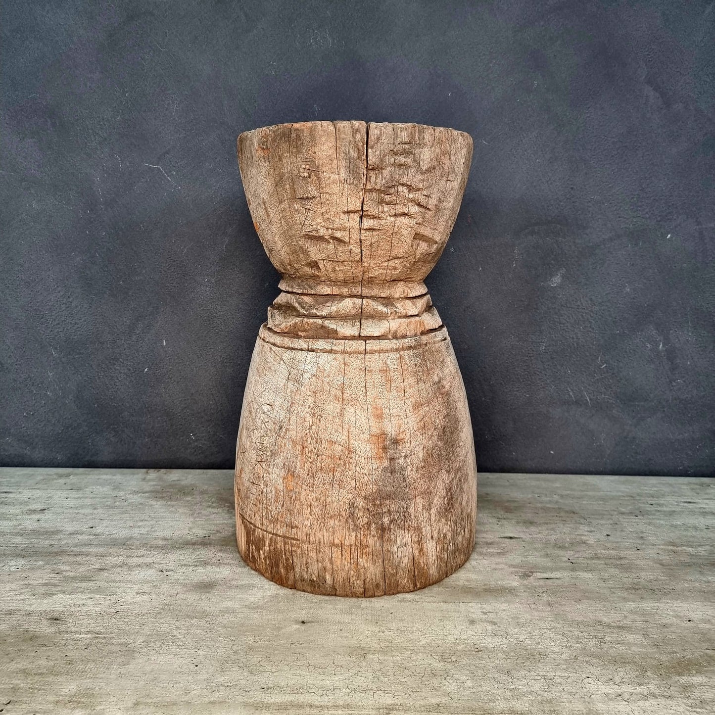 MAKONDE GRAIN MORTAR/SIDE-TABLE (TANZANIA) 48H NAT