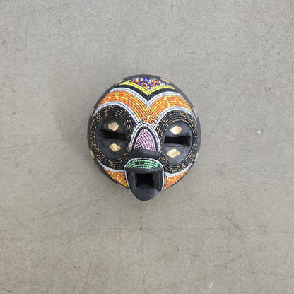 PASSPORT MASK (GHANA) BEADED 15H