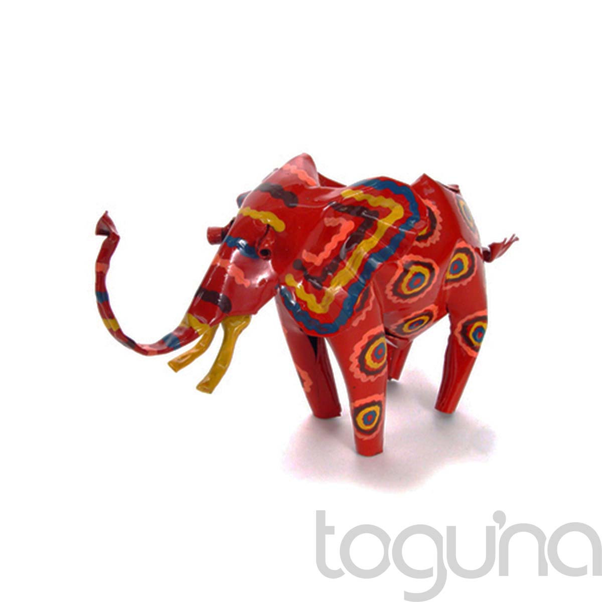 PAINTED TIN ORNAMENT ELEPHANT