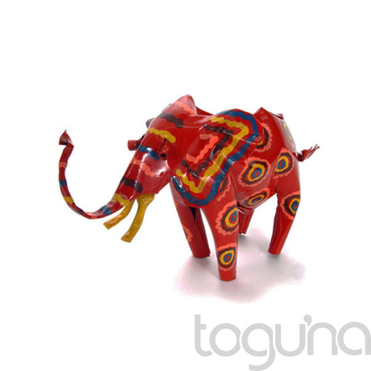 PAINTED TIN ORNAMENT ELEPHANT