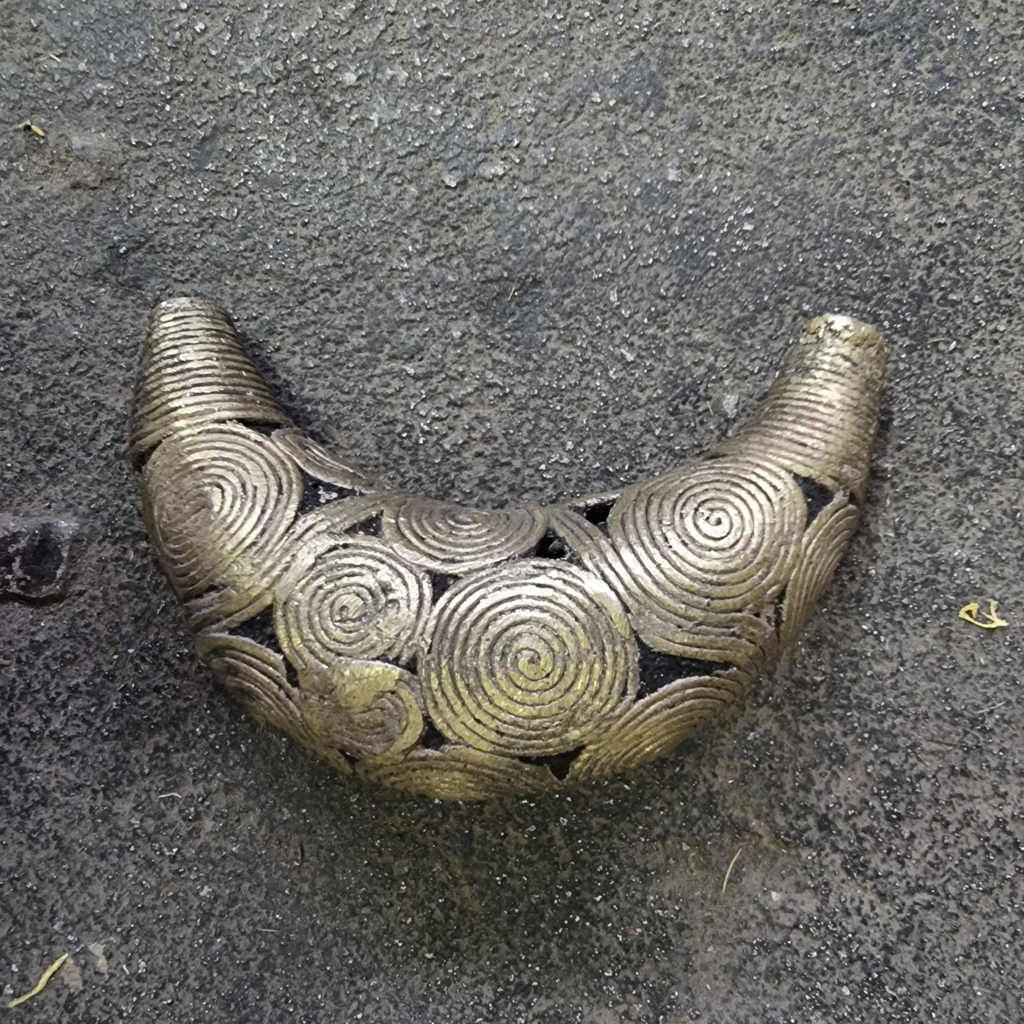 BAULE BRASS PENDANT (IVORY COAST) XL