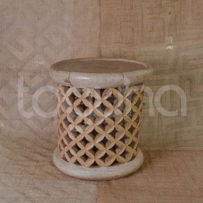 STOOL/SIDE-TABLE (CAMEROON) 50D 43H NATURAL