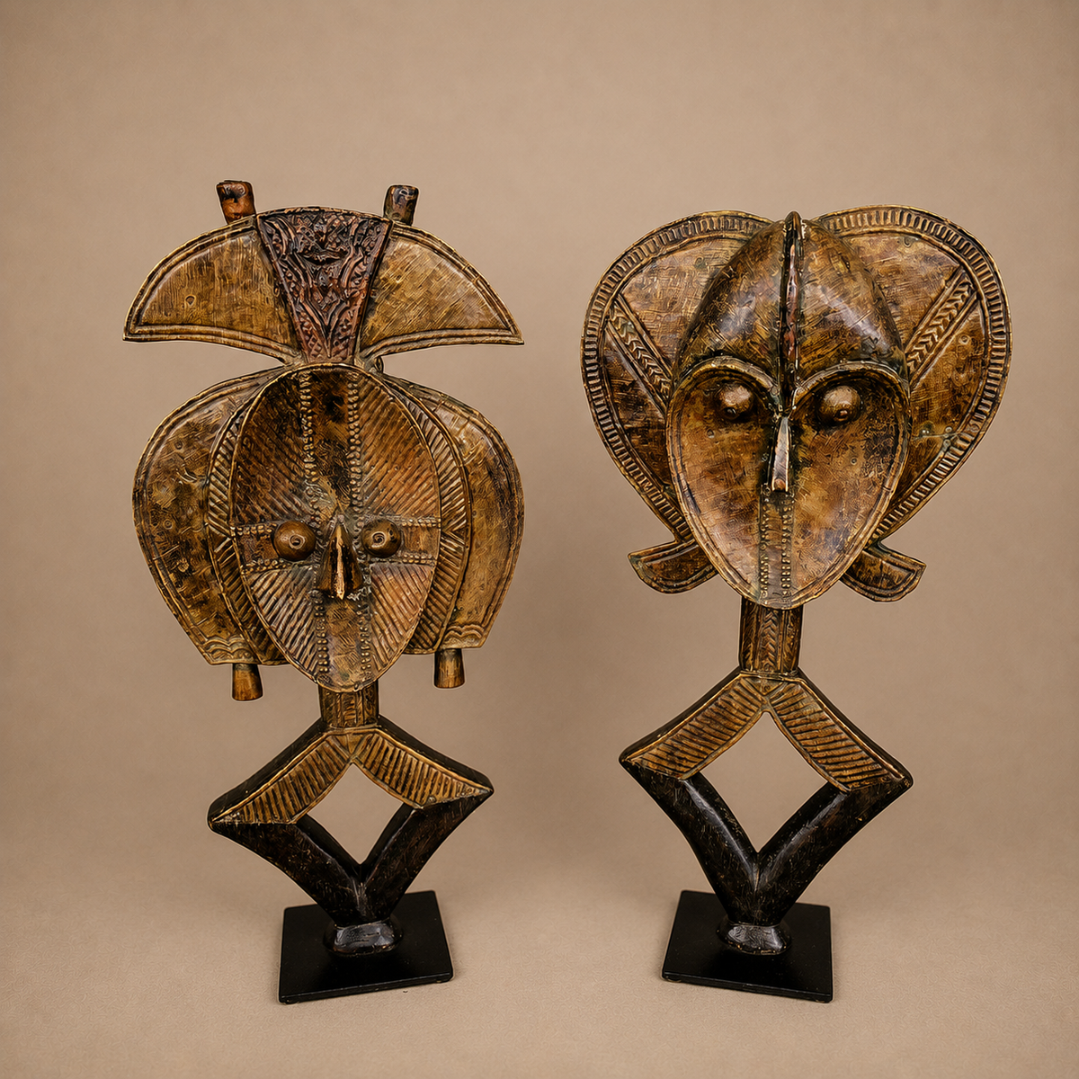 BAKOTA RELIQUARY FIGURE (CAMEROON/GABON) 50H