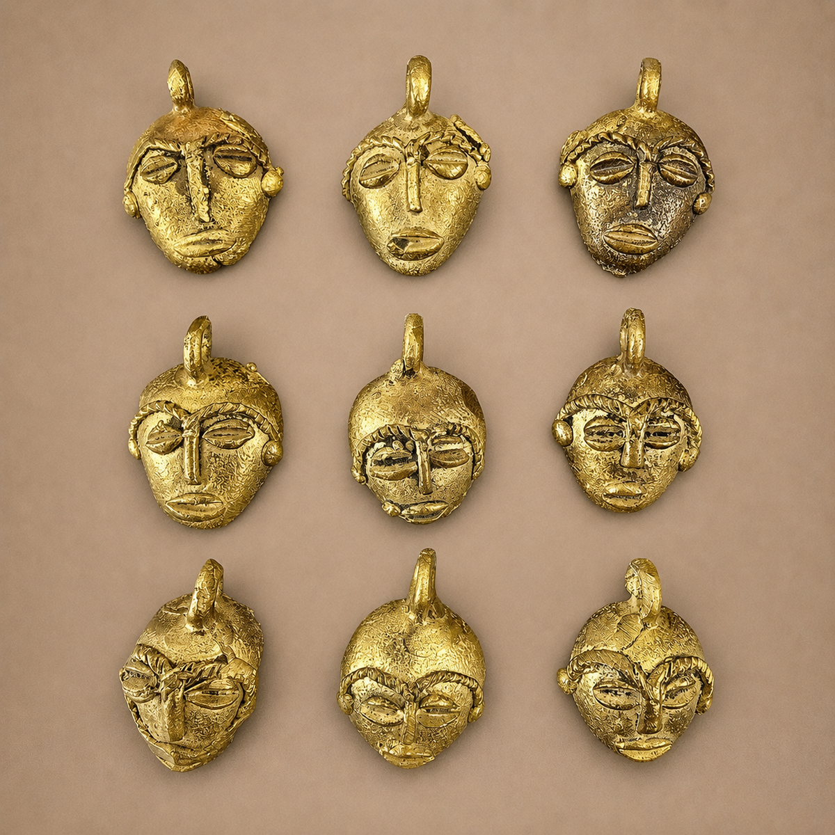 BAULE BRASS PENDANT (IVORY COAST) XS