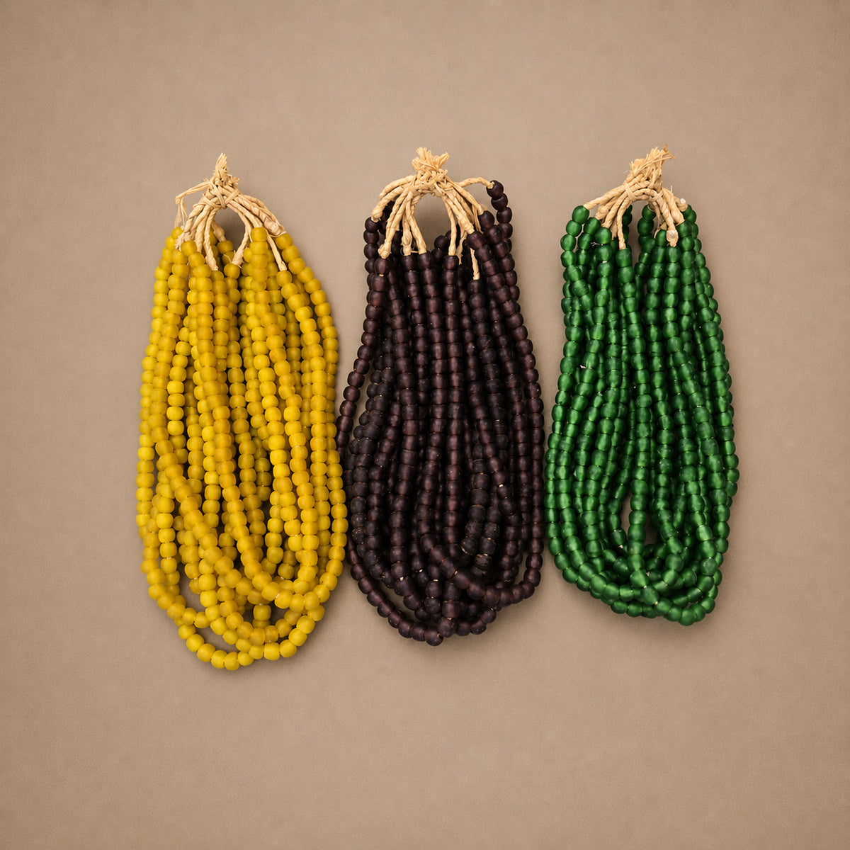 RECYCLED GLASS BEAD (GHANA) SML PKT