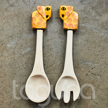SALAD SERVER (ZIMBABWE) SET