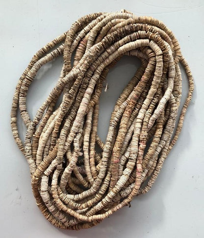 OSTRICH SHELL BEAD STR (KENYA) MED