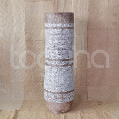 ENGRAVED VESSEL (INDONESIA) COCONUT 50L 50W 60H WHTW