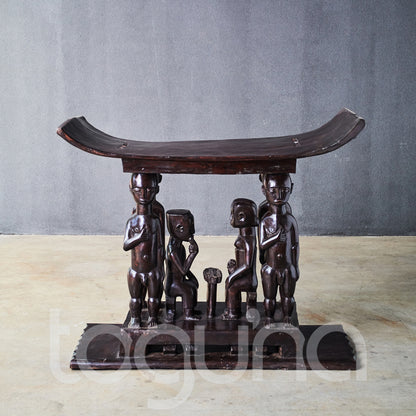 ASHANTI ANIMAL STOOL (GHANA) X-LRG