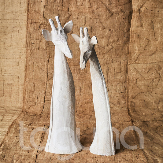 GIRAFFE HEAD (SWAZILAND) 85 H WHITEWASH