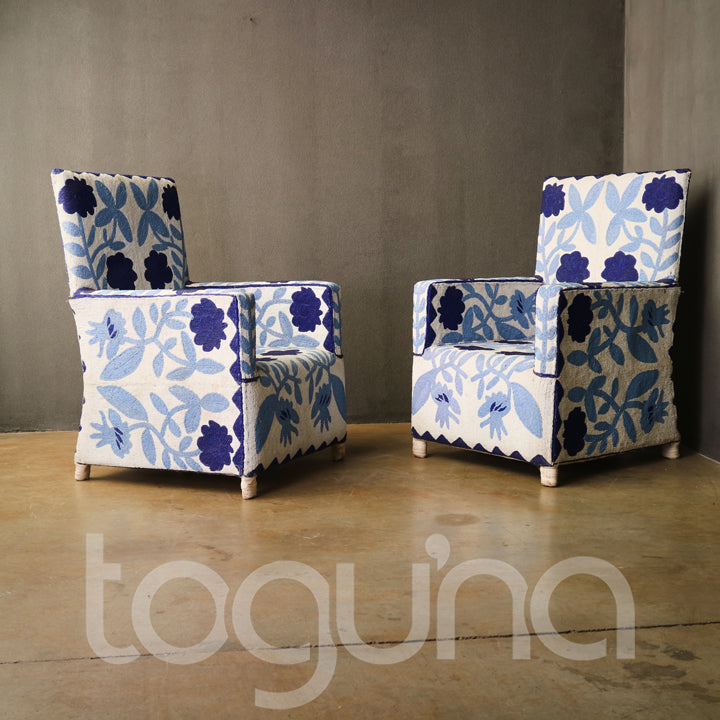 YORUBA ARMCHAIR (NIGERIA) 63L 63W 94H BEADED 1/2