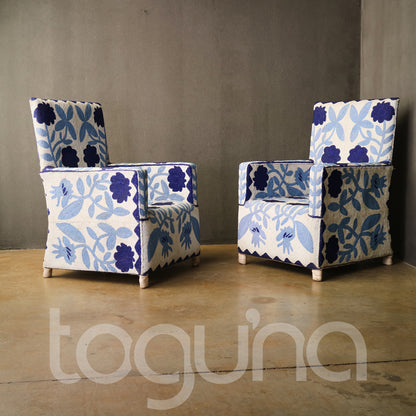 YORUBA ARMCHAIR (NIGERIA) 63L 63W 94H BEADED 1/2