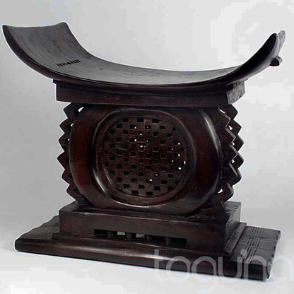 ASANTI STOOL (GHANA) XL 75L 38W 60H