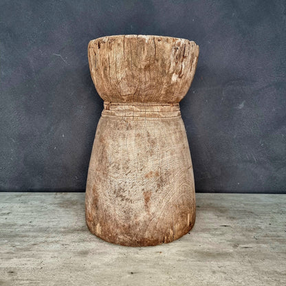 MAKONDE GRAIN MORTAR/SIDE-TABLE (TANZANIA) 55H NAT