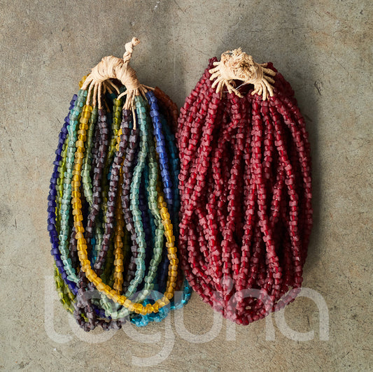 GLASS BEAD (GHANA) FLOWER