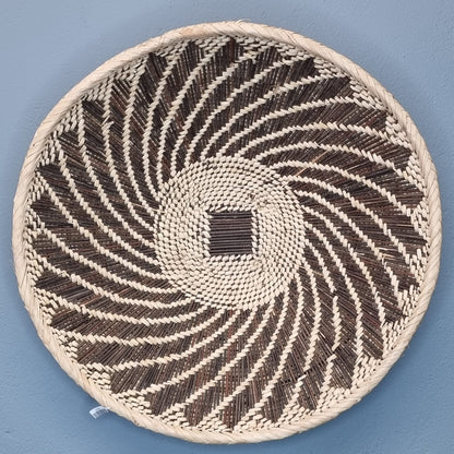 TONGA BASKET DBL WEAVE (ZAMBIA) PLATTER 70D