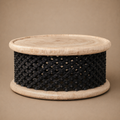 BAMILEKE STOOL/SIDE-TABLE (CAMEROON) 90D 43H CUSTOM